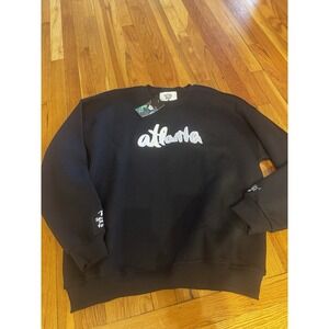 The Village Retail Atlanta Black Embroidered Crewneck Sweatshirt‎ XL Georgia NWT